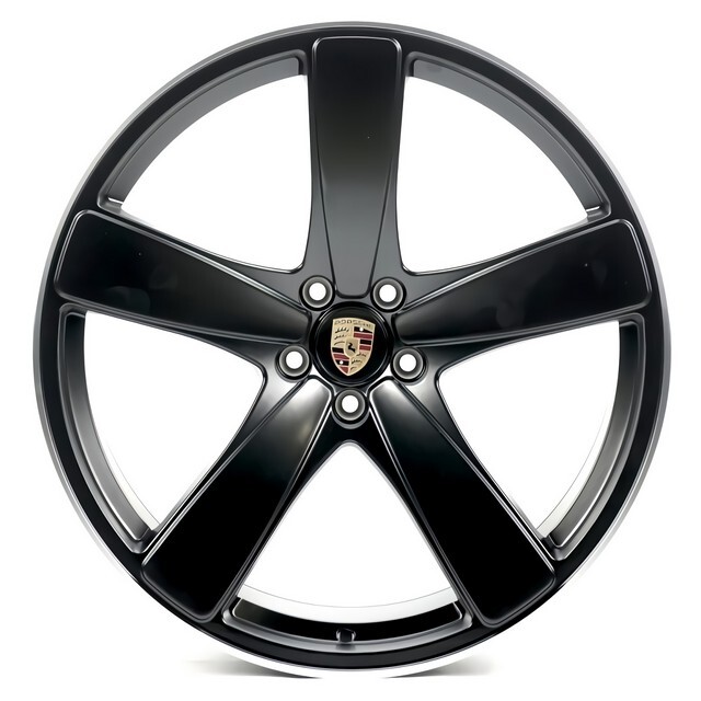 Литі диски Replica Porsche (PR5486) R21 W9 PCD5x112 ET26 DIA66.6 (satin black lip polished)-зображення-1