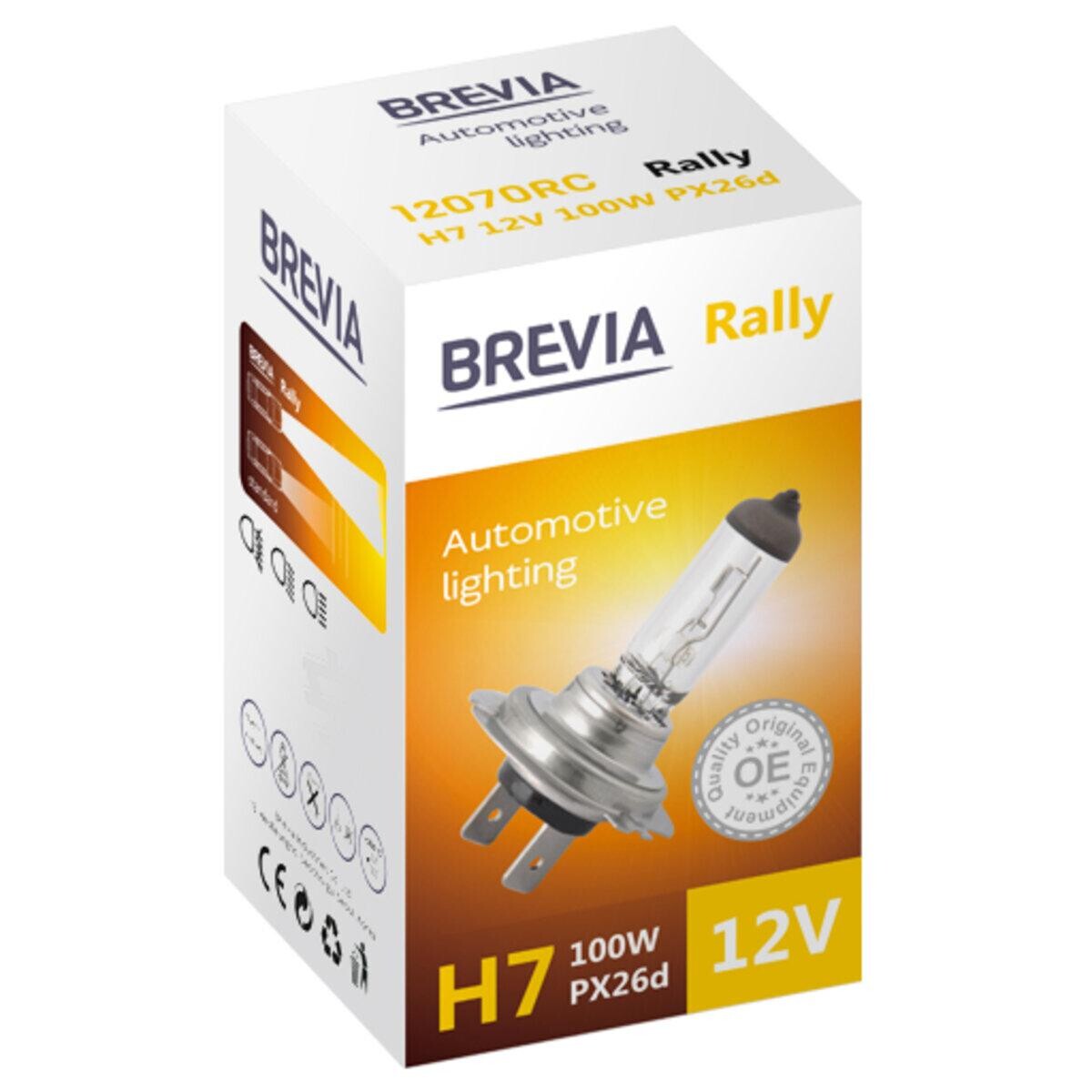 Галогенова лампа Brevia H7 12V 100W PX26d Rally CP-зображення-1