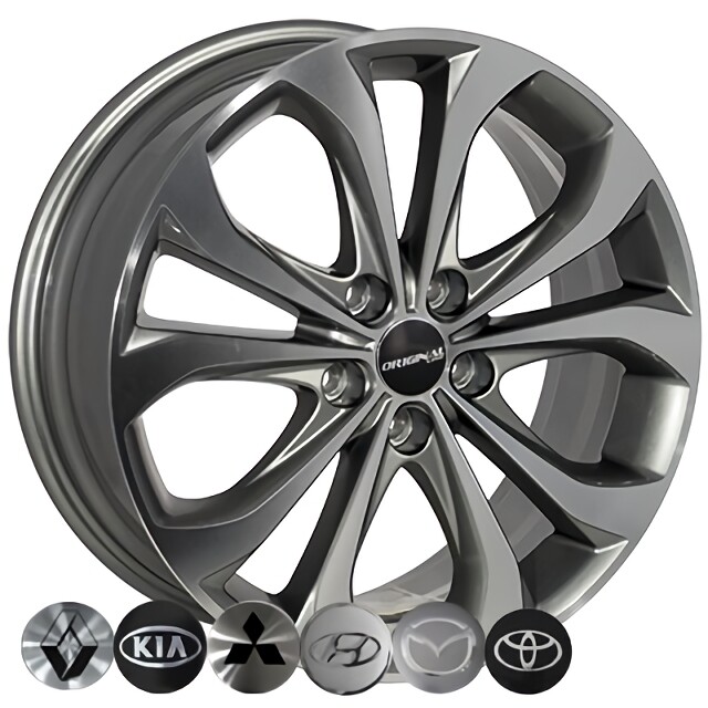 Литі диски Replica Kia (TL0255N) R18 W7.5 PCD5x114.3 ET48 DIA67.1 (GMF)-зображення-1