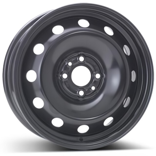 Сталеві диски ALST (KFZ) 6355 Ford R14 W5.5 PCD4x108 ET37.5 DIA63.4 (black)-зображення-1