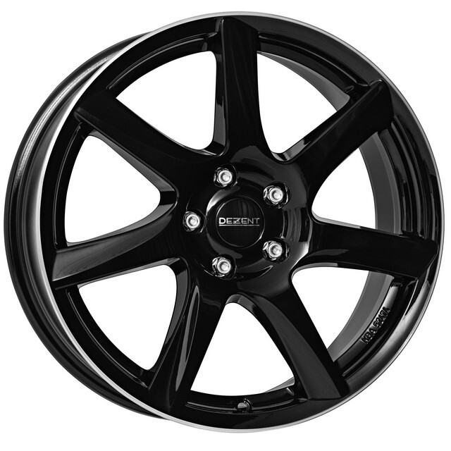 Литі диски Dezent TW R17 W7 PCD5x112 ET49 DIA57.1 (black polished)-зображення-1