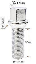 Колісні болти Vector Сфера (M14x1.5x32 Nex 17) Хром