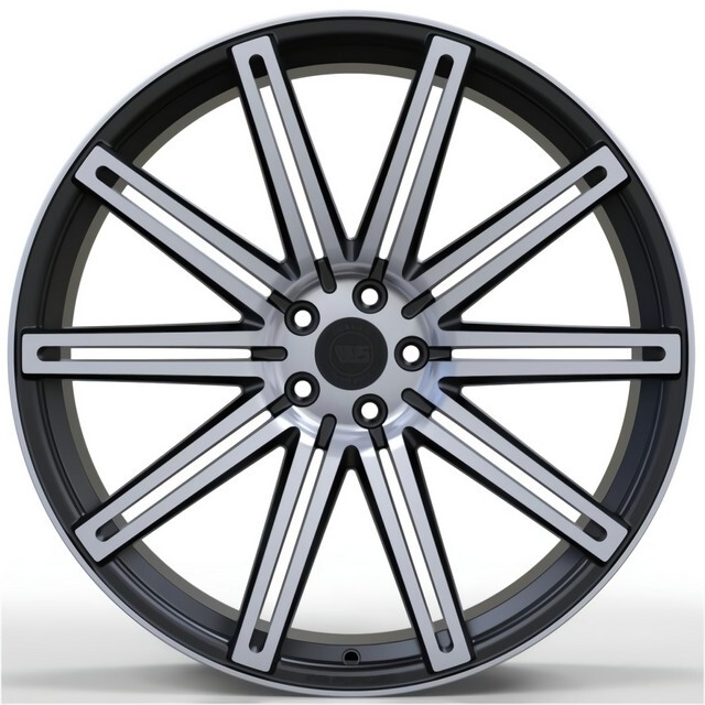 Литі диски WS Forged WS587 R22 W9 PCD5x108 ET45 DIA63.4 (satin black machined face)-зображення-1