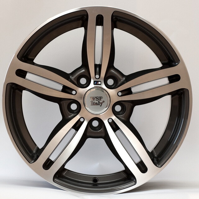 Литі диски WSP Italy BMW (W652) Agropoli R17 W8 PCD5x120 ET15 DIA74.1 (anthracite polished)-зображення-1