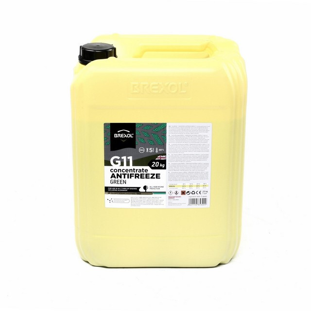 Антифриз BREXOL GREEN concentrate G11 (зелений) (-80C) 20кг.