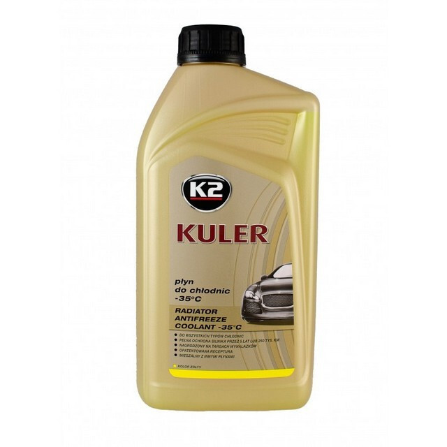 Антифриз K2 KULER -35°C (1л.) YELLOW, антифриз жовтій