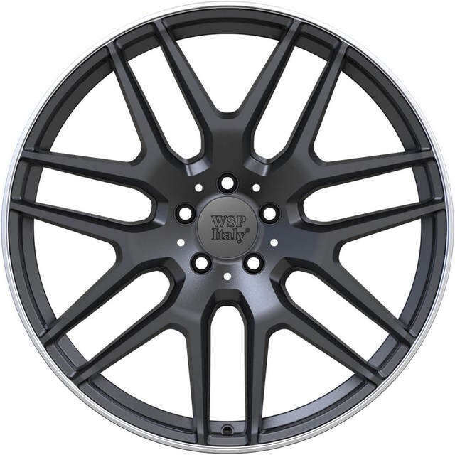 Литі диски WSP Italy Mercedes (W778) Eris R21 W10 PCD5x112 ET28 DIA66.6 (dull black lip polished)-зображення-1