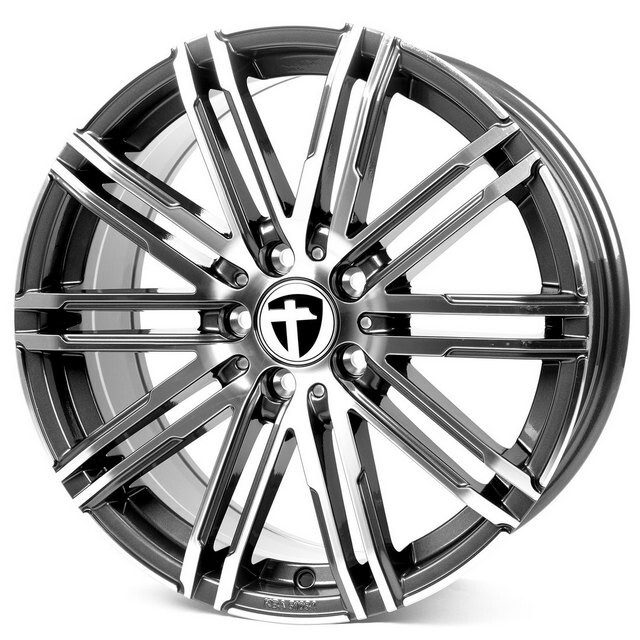 Литі диски Tomason TN18 R18 W8 PCD5x112 ET48 DIA66.6 (gun metal polished)-зображення-1