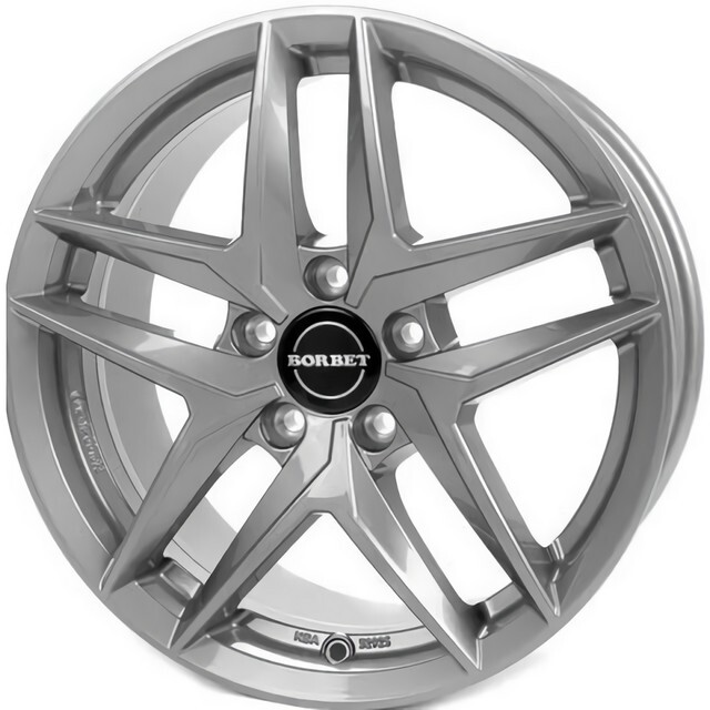 Литі диски Borbet Z R17 W7.5 PCD5x112 ET30 DIA66.5 (gloss metal grey)-зображення-1