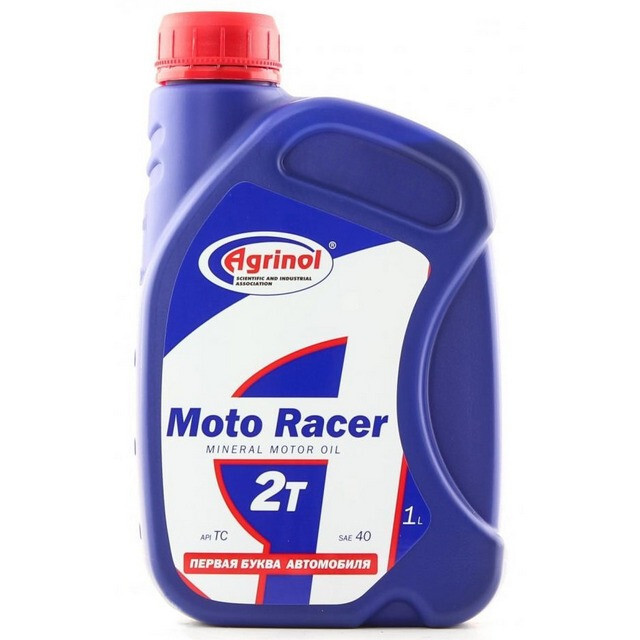 Моторна олива Agrinol Moto Racer 2T (Mineral) SAE-40, API TC (1л.)