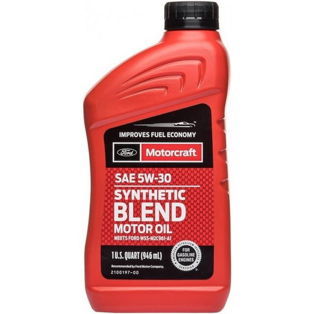 Моторна олія MOTORCRAFT 5W-30 Synthetic Blend Motor Oil (5qt.=4,73л.)-зображення-1