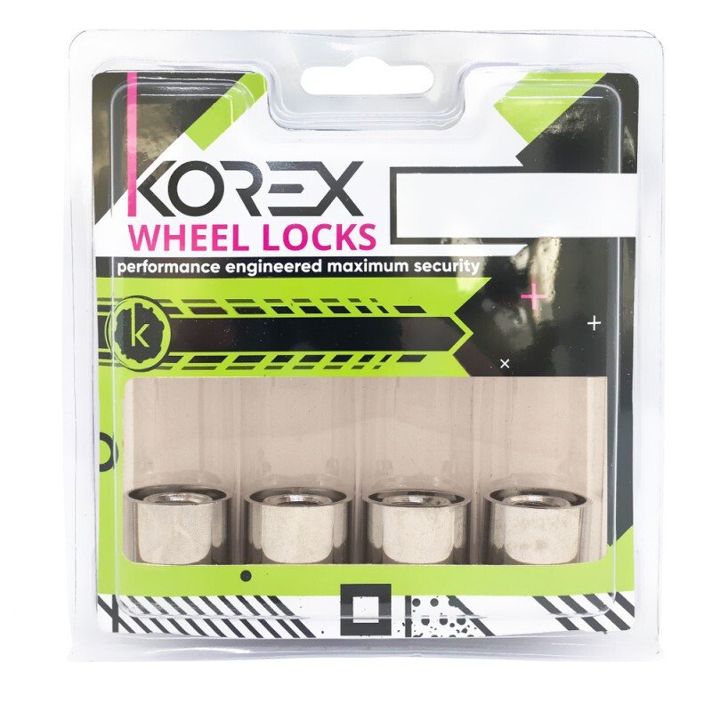 Комплект гаєк (секретки) Korx Конус (M12x1.5x2 Nex19-21) Хром, що обертається кільце, під залізними дисками-зображення-1