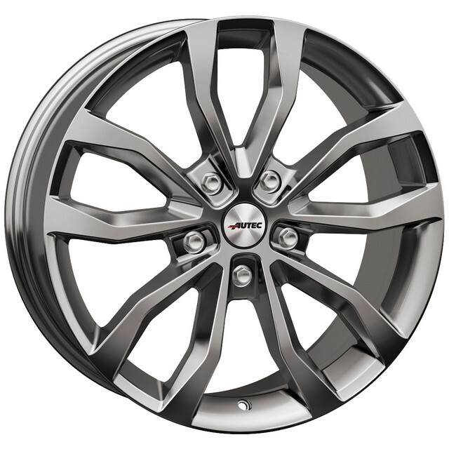 Литі диски Autec Uteca R18 W8 PCD5x108 ET45 DIA70.1 (titan silver)-зображення-1