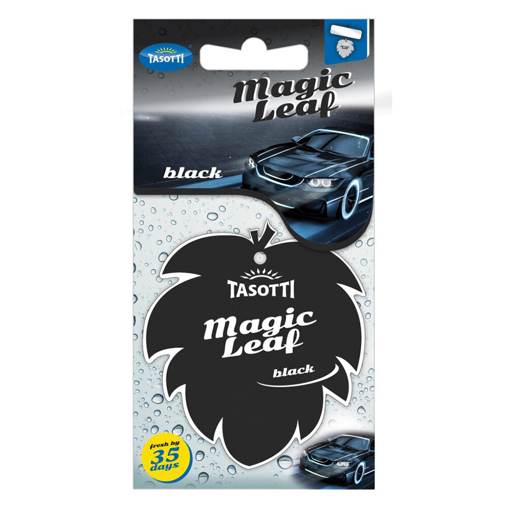 Ароматизатор сухий листочок Tasotti Magic Leaf Black (Чорний)-зображення-1