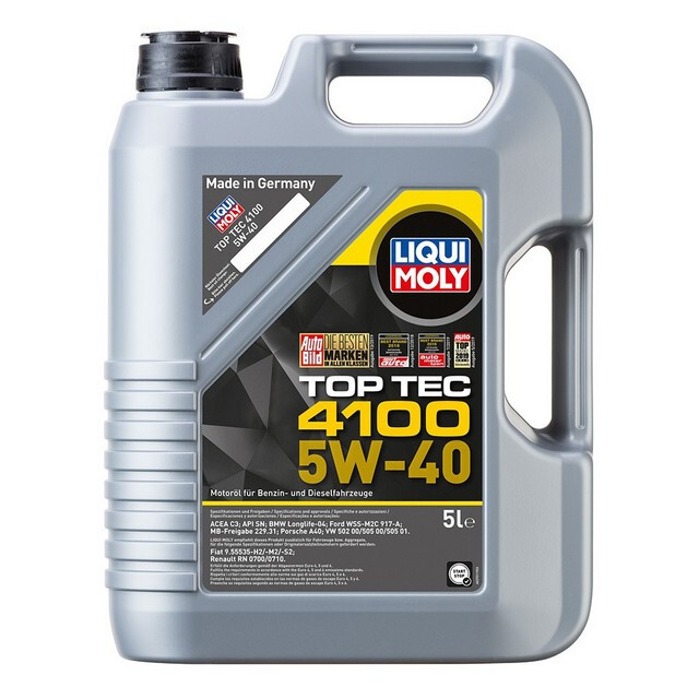 Моторне масло Liqui Moly Top Tec 4100 5W-40 API SN/CF ACEA A3/B4/C3 (5л.)