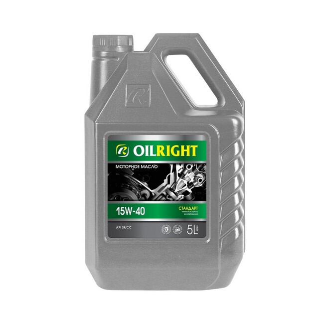 Моторне масло Oil Right Стандарт SF/CC 15W-40 (5л.)