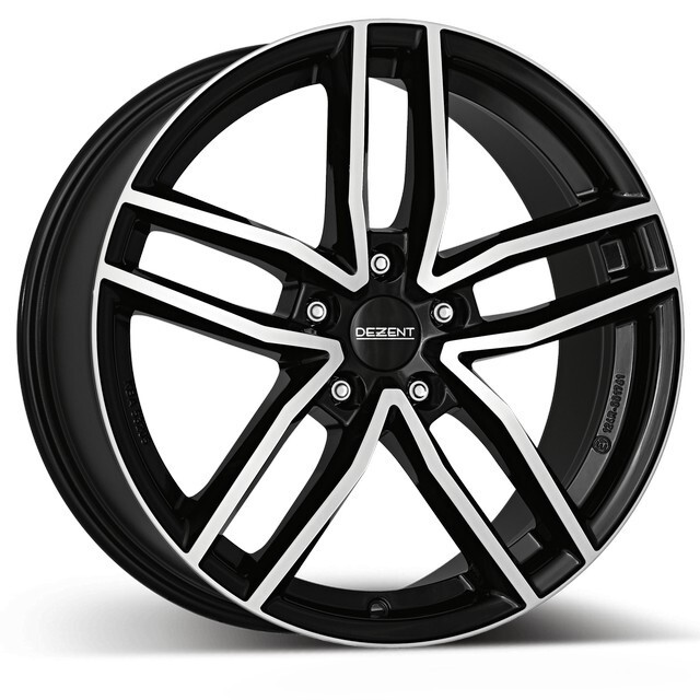 Литі диски Dezent TR R16 W6.5 PCD5x114.3 ET45 DIA67.1 (black polished)-зображення-1