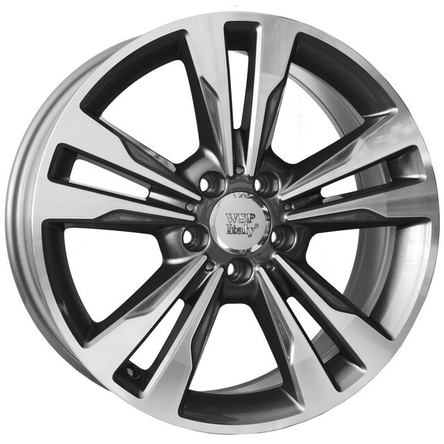 Литі диски WSP Italy Mercedes (W772) Apollo R17 W8 PCD5x112 ET43 DIA66.6 (anthracite polished)-зображення-1