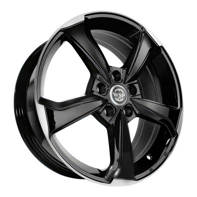 Литі диски WSP Italy Audi (WD005) Formentera R18 W7 PCD5x112 ET43 DIA57.1 (gloss black polished)-зображення-1