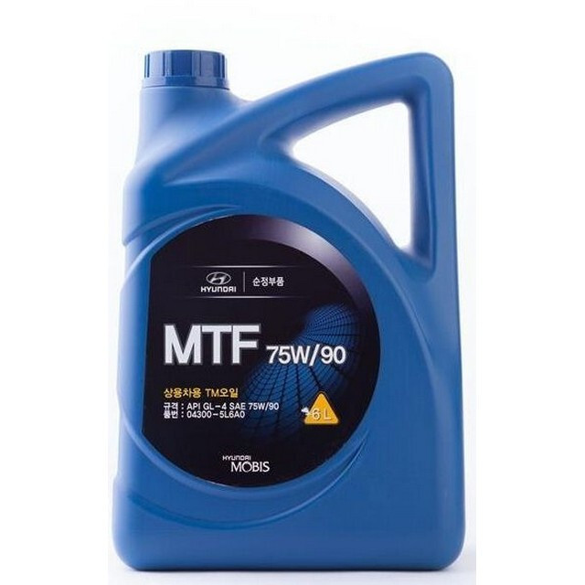 Трансмісійна олія Mobis Hyundai/Kia MTF Gear Oil 75W-90 04300-5L6A0 (6л.)-зображення-1