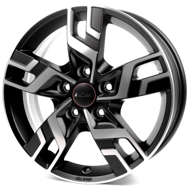 Литі диски Ronal R64 R17 W7 PCD5x114.3 ET45 DIA66.1 (jet black)-зображення-1