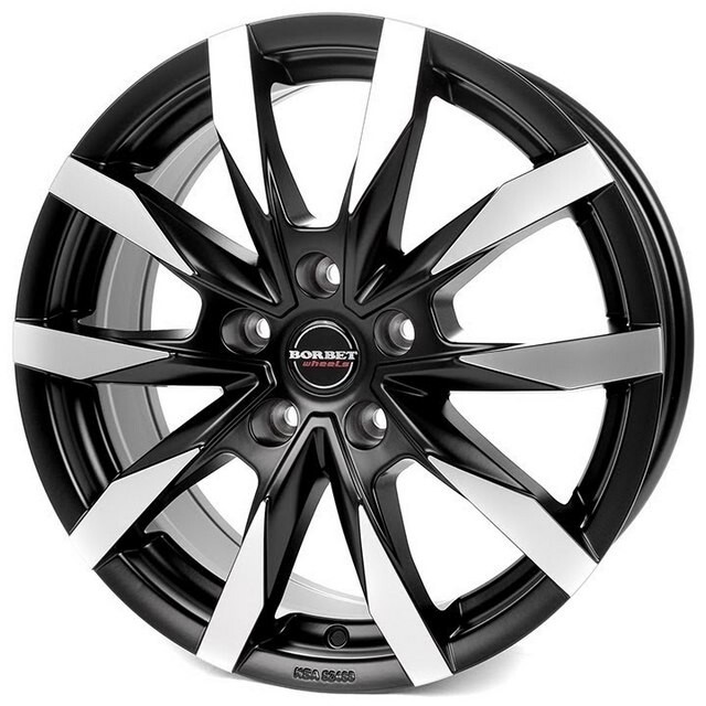 Литі диски Borbet CW5 R18 W7.5 PCD5x127 ET45 DIA71.6 (matt black polished)-зображення-1