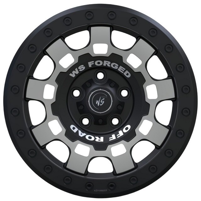 Литі диски WS Forged WS-F58 R17 W8.5 PCD5x127 ET10 DIA71.6 (gloss black satin black lip)