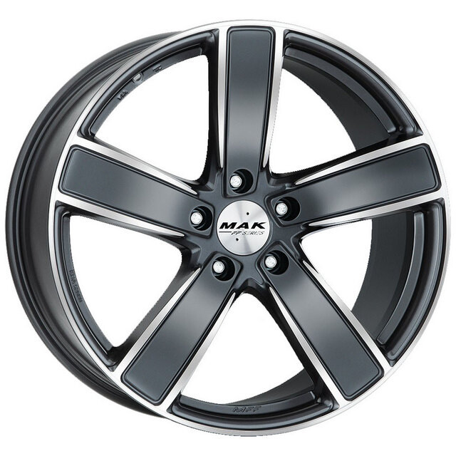 Литі диски Mak Turismo-FF R21 W9 PCD5x112 ET26 DIA66.45 (gun metal mirror)-зображення-1