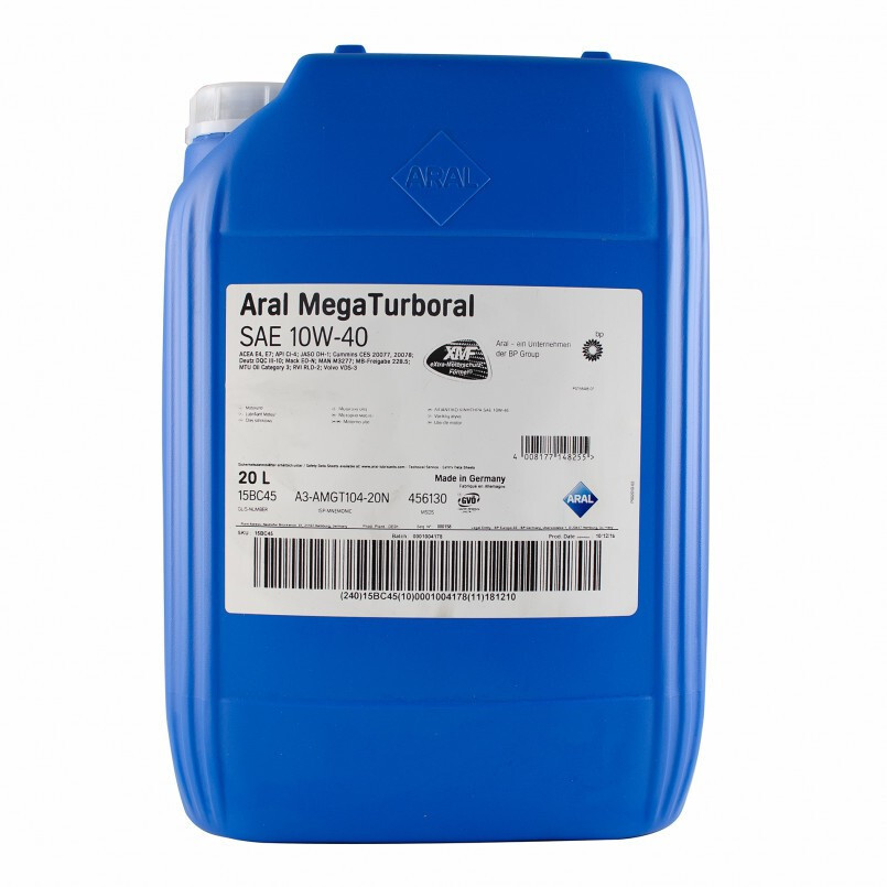 Моторне масло Aral MegaTurboral 10W-40 (20л.)