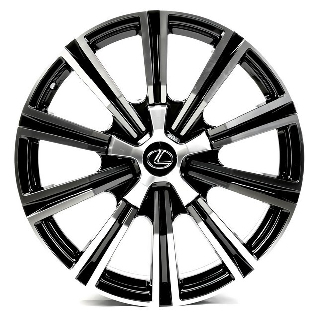 Литі диски Replica Lexus (LX1149) R21 W8.5 PCD5x150 ET60 DIA110.1 (black machined face)-зображення-1