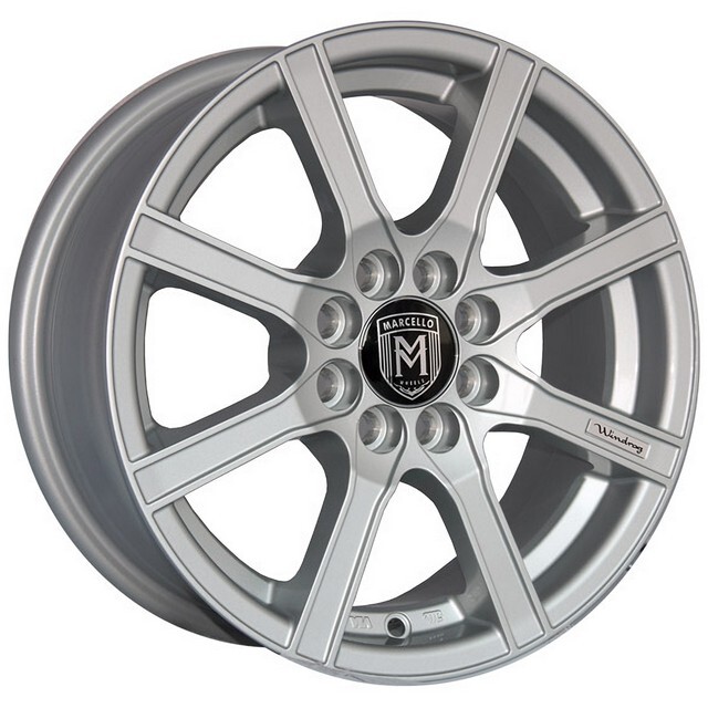 Литі диски Marcello MR-35 R16 W7 PCD5x100 ET38 DIA73.1 (silver)