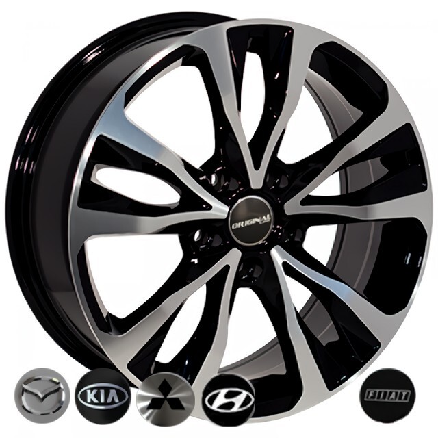 Литі диски Replica Hyundai (BK5212) R16 W6.5 PCD5x114.3 ET45 DIA67.1 (BP)