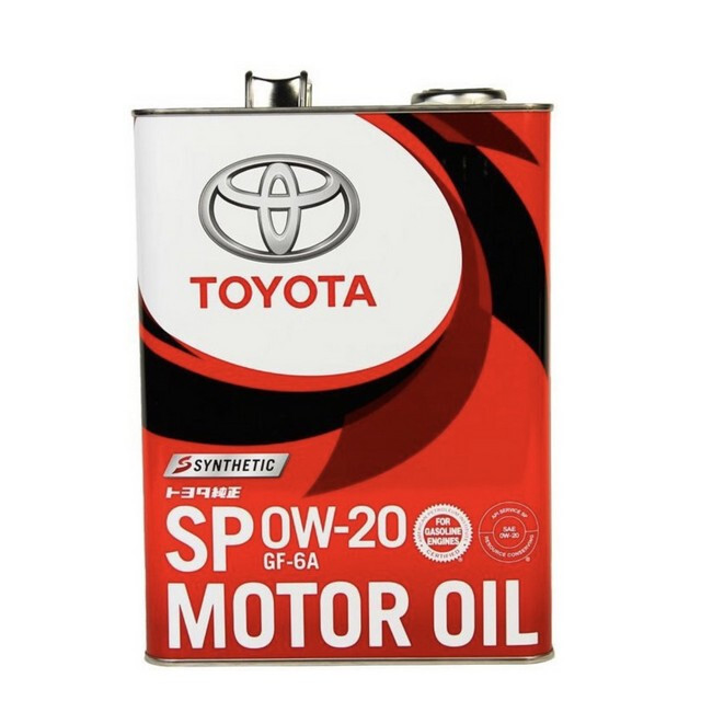 Моторне масло Toyota Synthetic Motor Oil SP/GF6A, 0W-20 (Japan) (4л.)-зображення-1