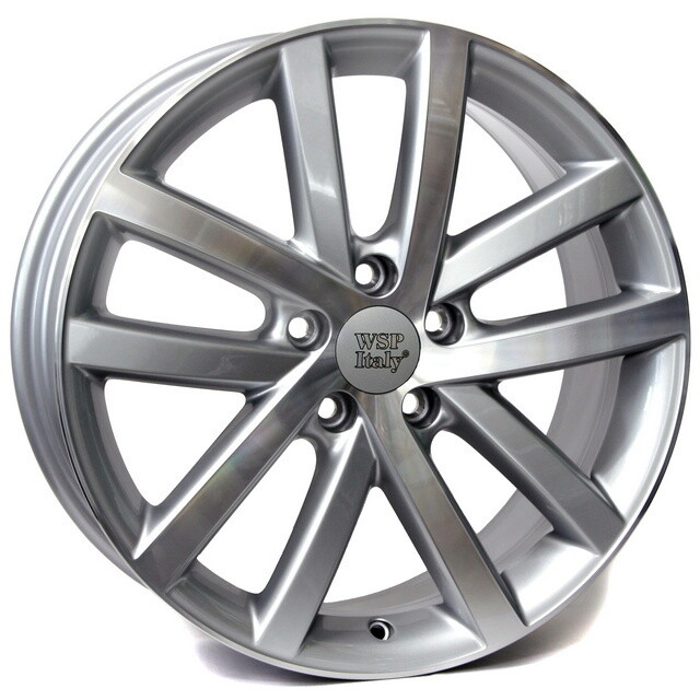 Литі диски WSP Italy Volkswagen (W460) Rheia R17 W7.5 PCD5x112 ET49 DIA57.1 (silver polished)-зображення-1