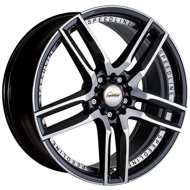 Литі диски Speedline Imperatore R18 W8 PCD5x120 ET35 DIA82 (black front diamond cut)-зображення-1