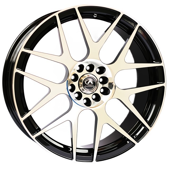 Ковані диски Alexrims AFC-3 (forged) R19 W8.5 PCD5x130 ET50 DIA71.6 (polished surface + black insid)-зображення-1