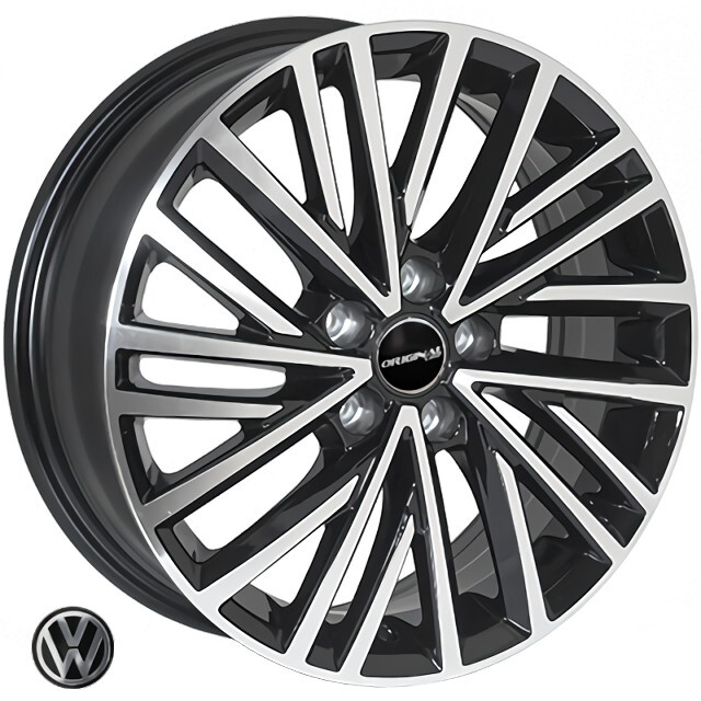 Литі диски Replica Volkswagen (TL1455NW) R16 W6 PCD5x100 ET40 DIA57.1 (BMF)-зображення-1