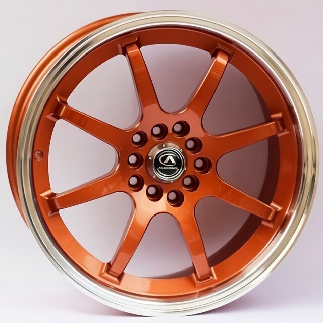 Ковані диски Alexrims AFC-2 (forged) R17 W8 PCD5x100 ET42 DIA67.1 (bronze + polished rim)