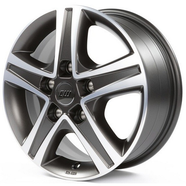 Литі диски Borbet CWD R16 W6.5 PCD5x112 ET52 DIA66.6 (mistral anthracite polished)-зображення-1