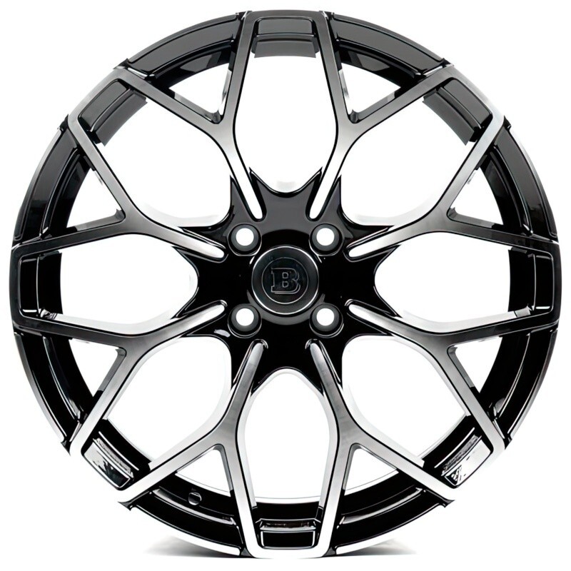 Литі диски Replica Smart (SM1449) R17 W7.5 PCD4x100 ET25 DIA60.1 (gloss black machined face)-зображення-1