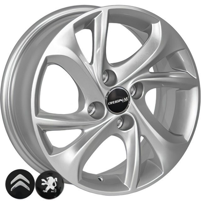 Литі диски Replica Peugeot (TL4010) R15 W6 PCD4x108 ET23 DIA65.1 (silver)