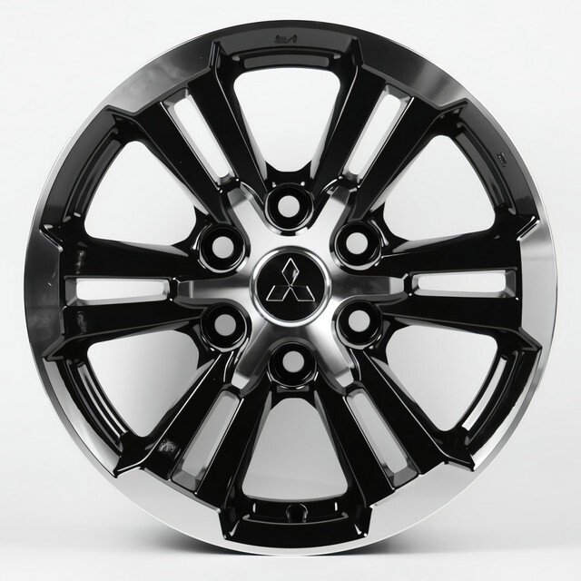 Литі диски Replica Mitsubishi (MI1649) R17 W7.5 PCD6x139.7 ET38 DIA67.1 (gloss black machined face)-зображення-1