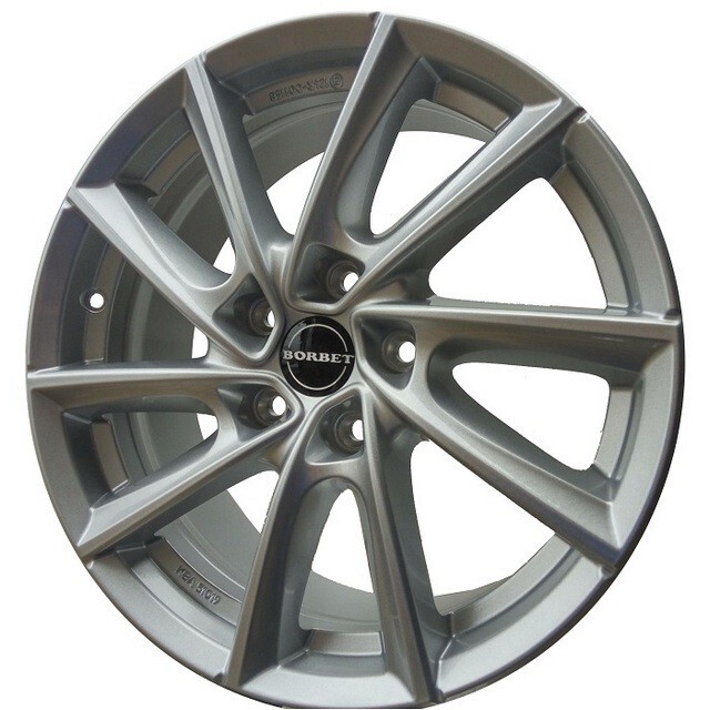 Литі диски Borbet VT R17 W7.5 PCD5x114.3 ET50 DIA67.1 (crystal silver)-зображення-1