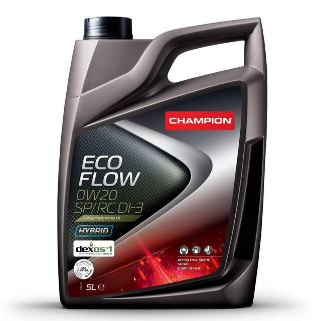 Моторна олія Champion Eco Flow 0W-20 SP/RC D1-3 (5л.)-зображення-1