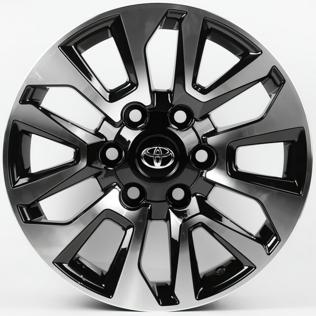 Литі диски Replica Toyota (TY1743) R18 W7.5 PCD6x139.7 ET25 DIA106.1 (gloss black machined face)