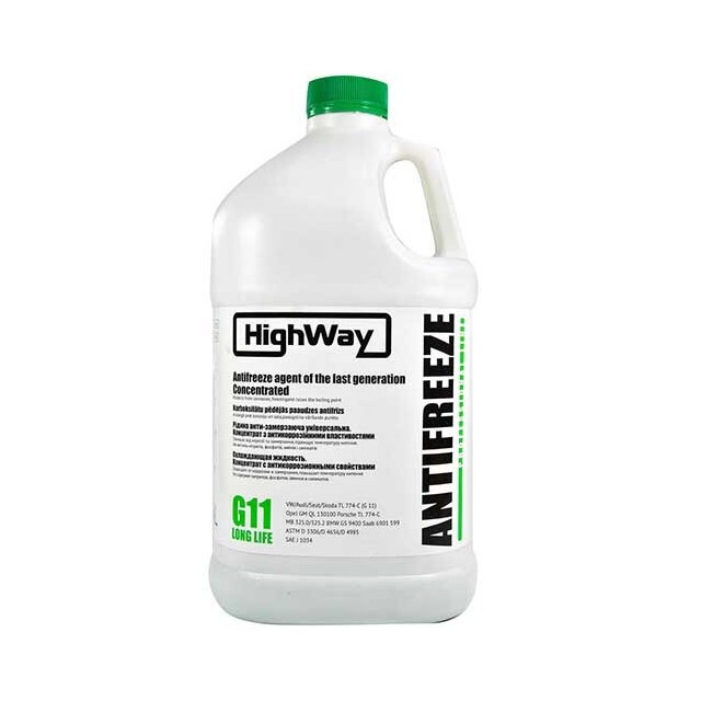 Антифриз HighWay -40 LONG LIFE (зелений) G11, 10л.-зображення-1