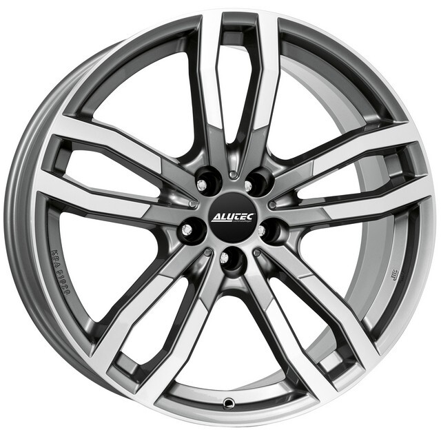 Литі диски Alutec Drive R19 W8.5 PCD5x114.3 ET40 DIA70.1 (metal grey front polished)-зображення-1