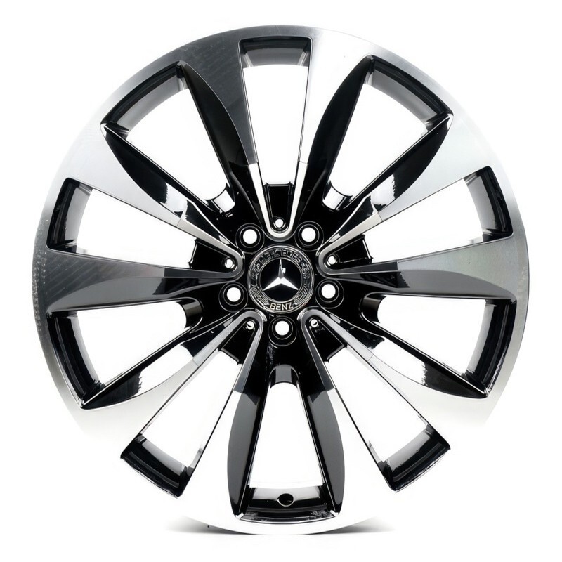 Литі диски Replica Mercedes (MR282) R20 W9 PCD5x112 ET57 DIA66.6 (gloss black machined face)-зображення-1