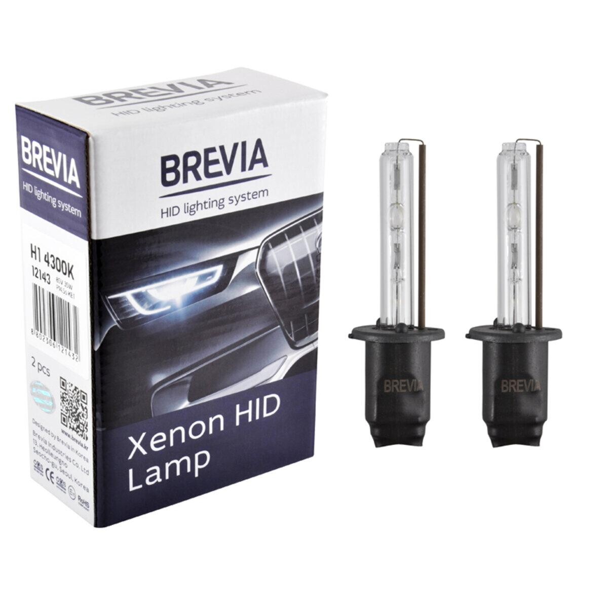 Ксенонова лампа Brevia H1 4300K, 85V, 35W P14.5s KET, 2шт-зображення-1