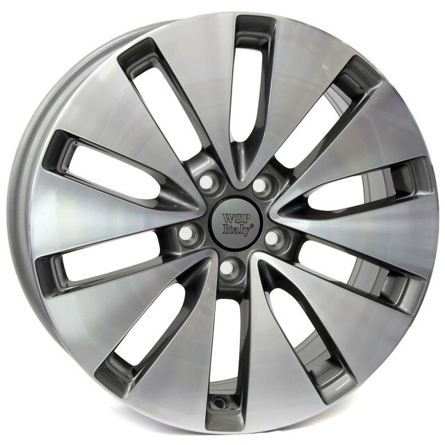 Литі диски WSP Italy Volkswagen (W461) Ermes R17 W7.5 PCD5x112 ET47 DIA57.1 (anthracite polished)-зображення-1